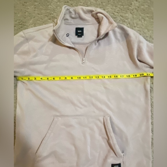 VANS Pale Pink 3/4 zip sweatshirt size M - Picture 4 of 8